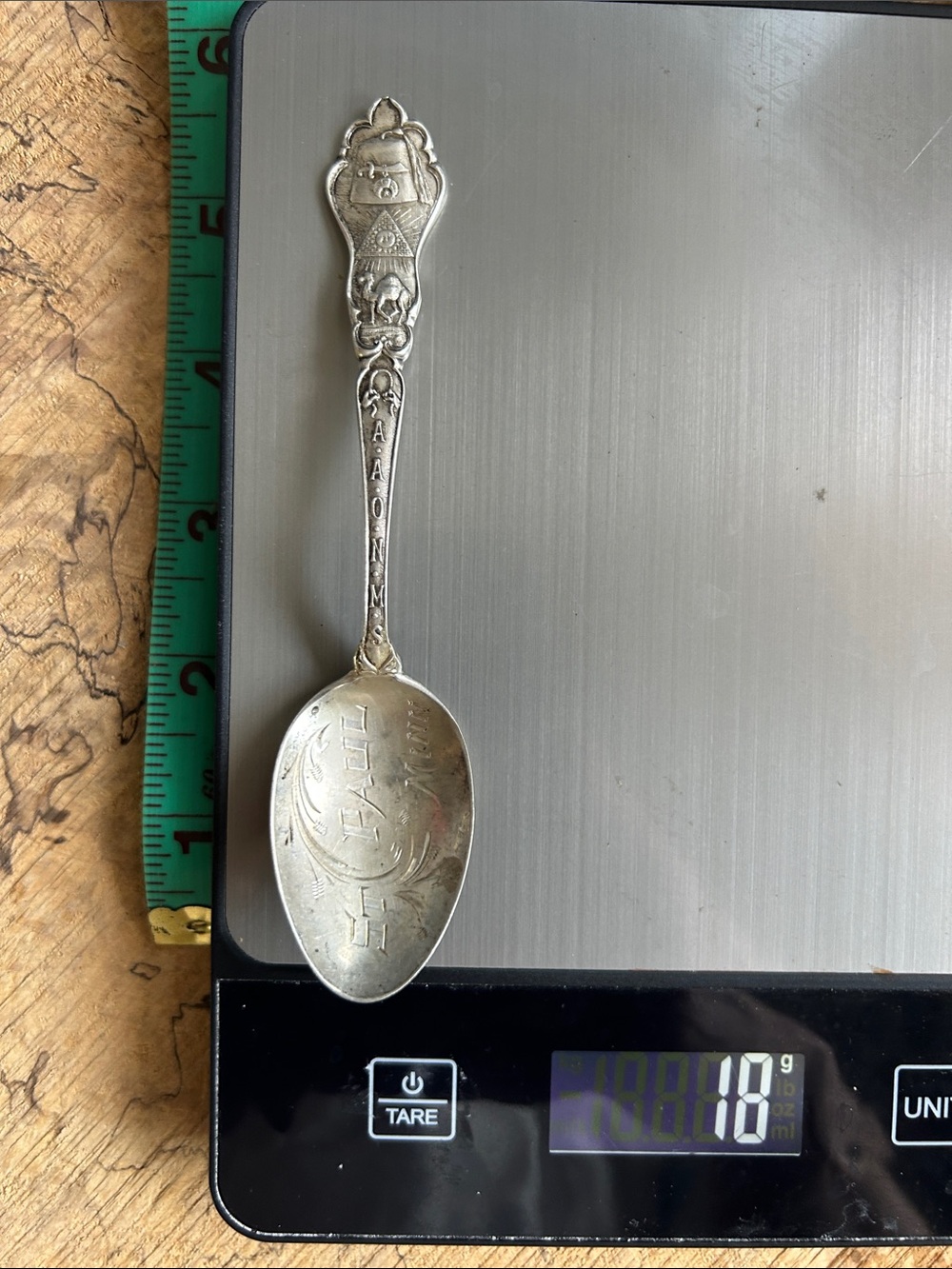 18 gr Sterling Silver St. Paul Minn” Collectible Spoon - Decorative Engraving